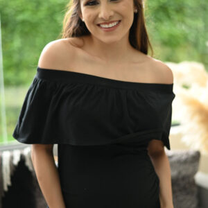 BLUSA BÁSICA STRAPLESS - NEGRO