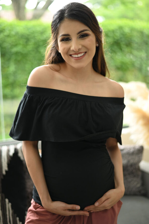 BLUSA BÁSICA STRAPLESS - NEGRO
