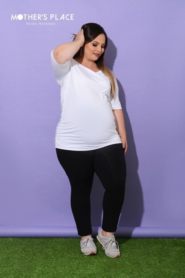 BLUSA BÁSICA - PLUS MANGA CORTA