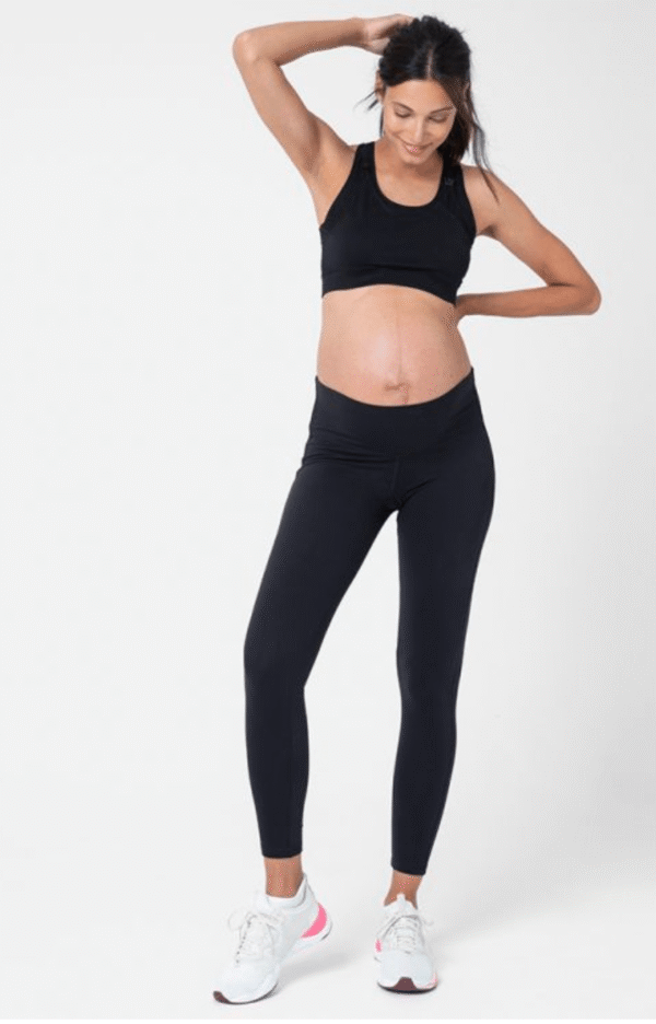 LEGGINGS DEPORTIVO MEDIA BANDA NEGRO