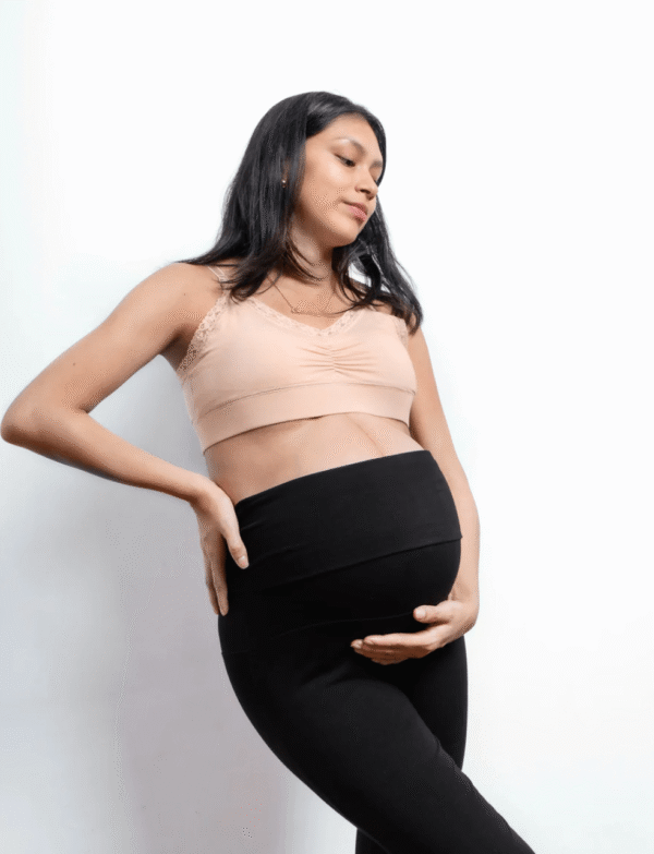 LEGGINGS DE MATERNIDAD Y POSPARTO - NEGRO