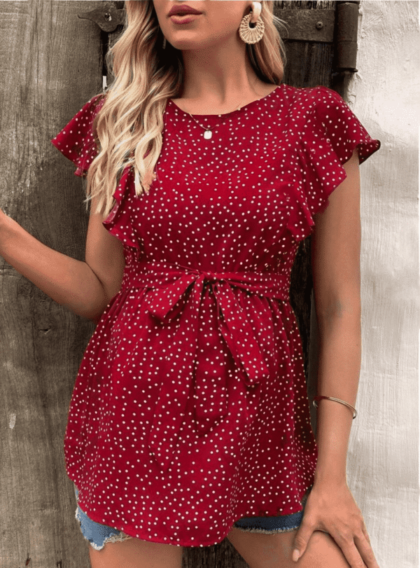 BLUSA RED DROPS - EMBARAZO Y LACTANCIA